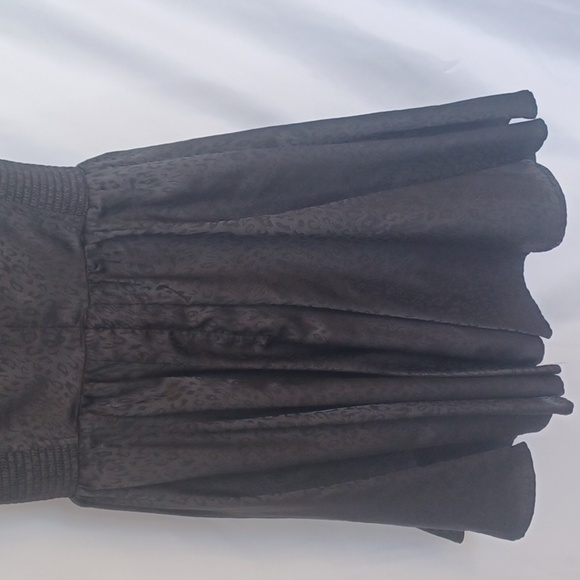 GUESS Los Angeles Black leopard women's dress sleeveless black sheer size 2 - Picture 6 of 9